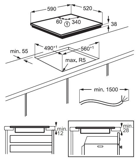 Варочная панель Electrolux CKE6450WC Варочная панель Electrolux CKE6450WC