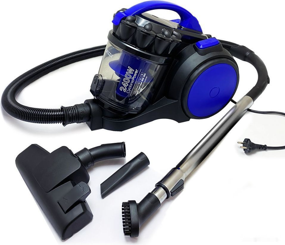 Пылесос Ginzzu VS435 (черный/синий) Пылесос Ginzzu VS435 (черный/синий)