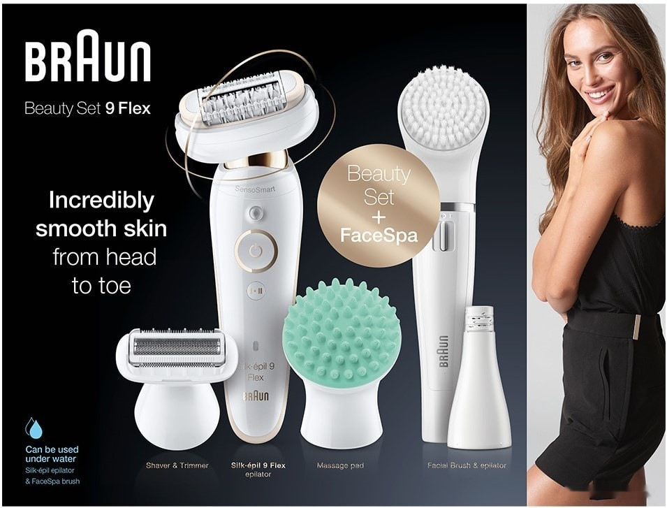 Эпилятор Braun Silk-epil 9 Flex Beauty Set SES 9300