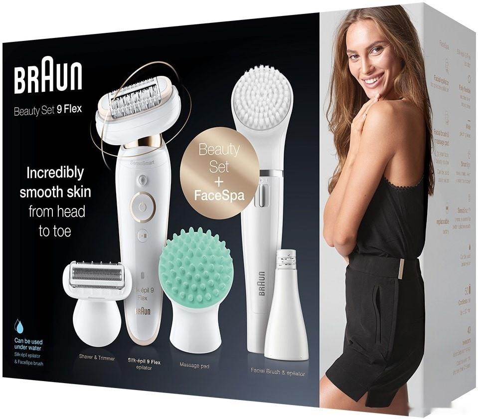 Эпилятор Braun Silk-epil 9 Flex Beauty Set SES 9300