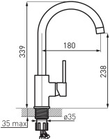 Смеситель Ferro Freya BFR41B (Graphite)