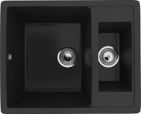 Кухонная мойка Ulgran U-106  344 (УЛЬТРА-ЧЕРНЫЙ)
