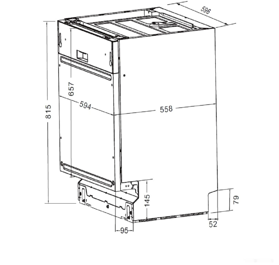 Посудомоечная машина ZUGEL ZDI602 Посудомоечная машина ZUGEL ZDI602