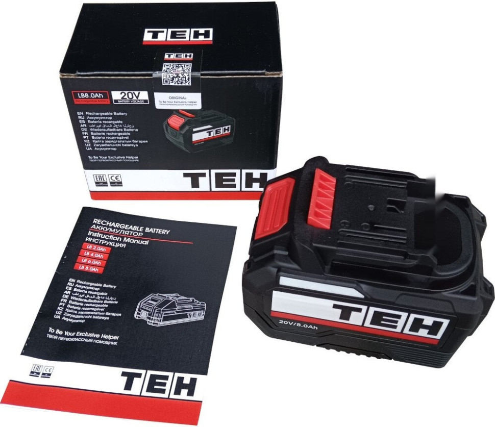 Аккумулятор для инструмента TEH LB8.0Ah 20V 10C (20В/8 Ah)
