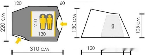 Палатка Talberg Sund 2 Plus 2018 Палатка Talberg Sund 2 Plus 2018