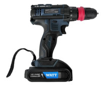 Дрель-шуруповерт Watt WAS-18Li-3 1.018.030.23 (с 2-мя АКБ, кейс)