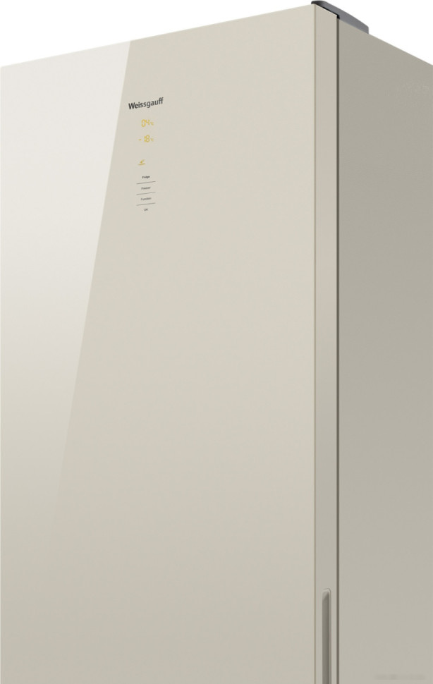 Холодильник Weissgauff WRK 2000 D Full NoFrost Inverter Beige Glass Холодильник Weissgauff WRK 2000 D Full NoFrost Inverter Beige Glass
