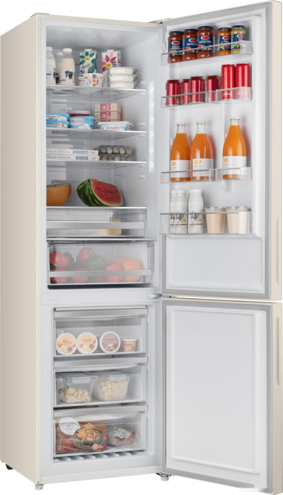 Холодильник Weissgauff WRK 2000 D Full NoFrost Inverter Beige Glass Холодильник Weissgauff WRK 2000 D Full NoFrost Inverter Beige Glass