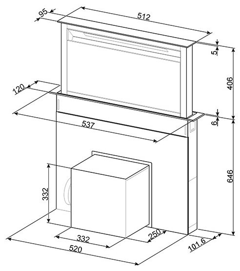 Вытяжка Smeg KDD 60VXE-2 Вытяжка Smeg KDD 60VXE-2