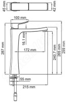 Смеситель Wasserkraft Aller 1063H