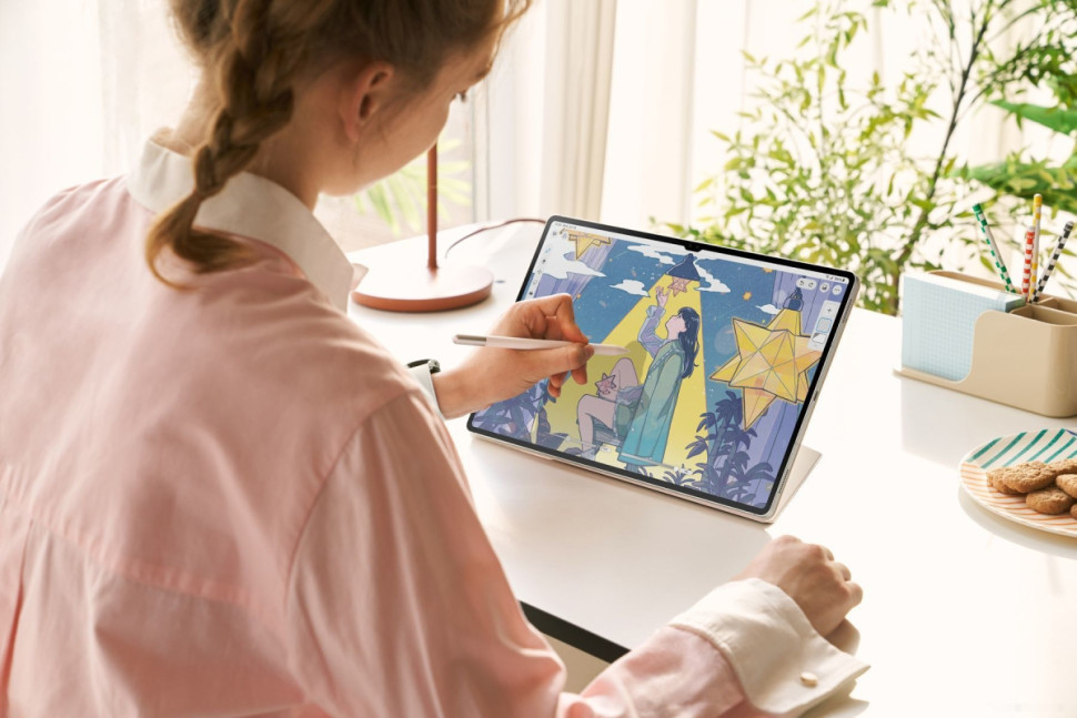 Планшет Samsung Galaxy Tab S9 Ultra 5G SM-X916 12GB/256GB (кремовый) Планшет Samsung Galaxy Tab S9 Ultra 5G SM-X916 12GB/256GB (кремовый)