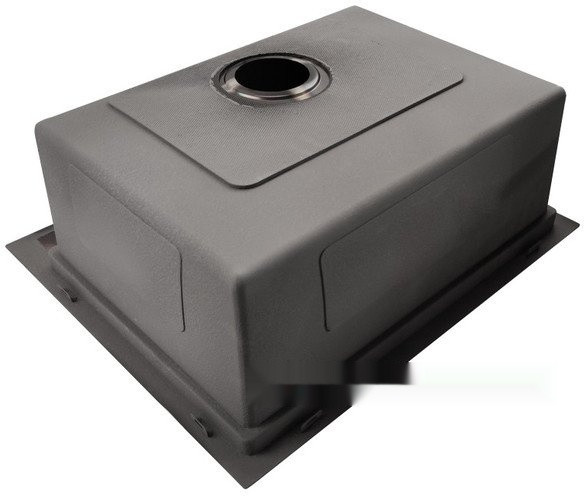 Кухонная мойка Stellar Decor S6050NB-A-D (нано черный, c доской)