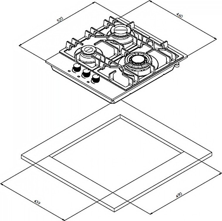 Варочная панель Weissgauff HG 453 WGV Варочная панель Weissgauff HG 453 WGV