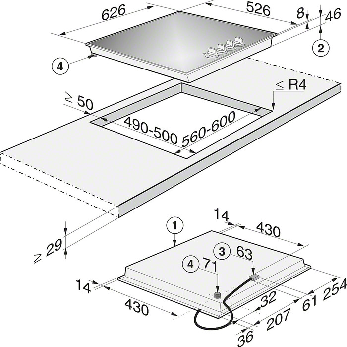 Варочная панель Miele KM 3010 G Варочная панель Miele KM 3010 G