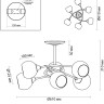 Люстра средней высоты Lumion Comfi 4537/6C