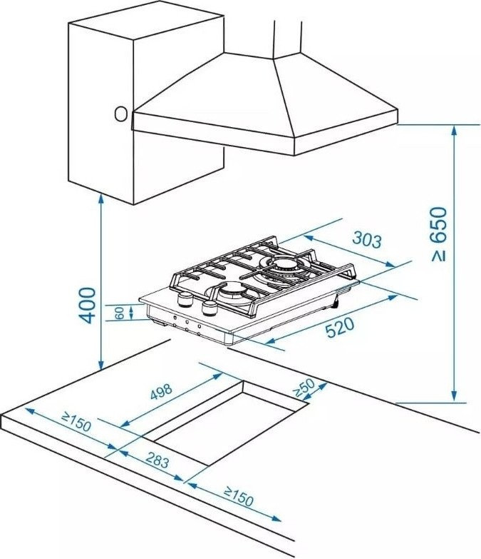 Варочная панель Zorg HAG31 FDW white Варочная панель Zorg HAG31 FDW white