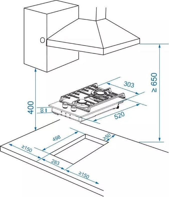 Варочная панель Zorg HAG31 FDW white Варочная панель Zorg HAG31 FDW white