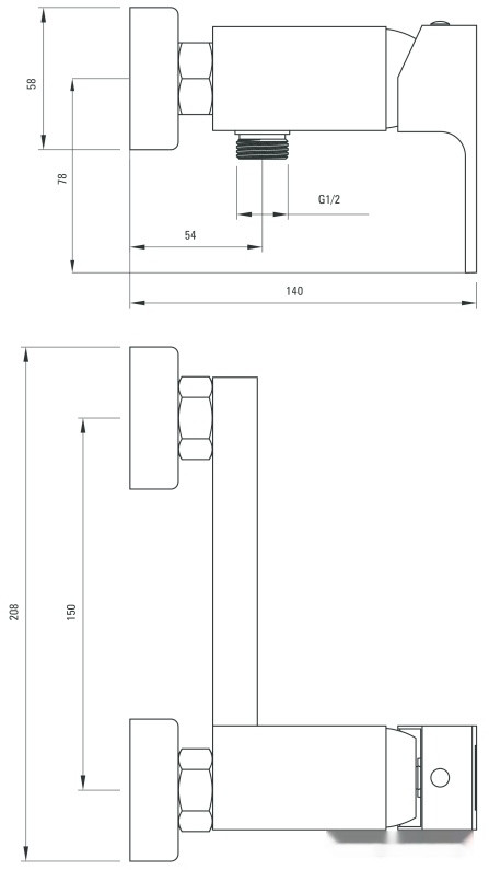 Смеситель Deante Anemon BCZ W400 (хром/белый)