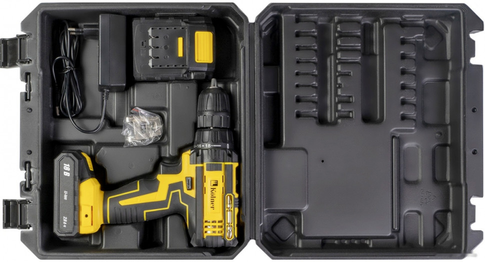 Дрель-шуруповерт Kolner KCD 18/2LC (с 2-мя АКБ) Дрель-шуруповерт Kolner KCD 18/2LC (с 2-мя АКБ)