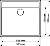 Кухонная мойка Gerhans A12 (White)
