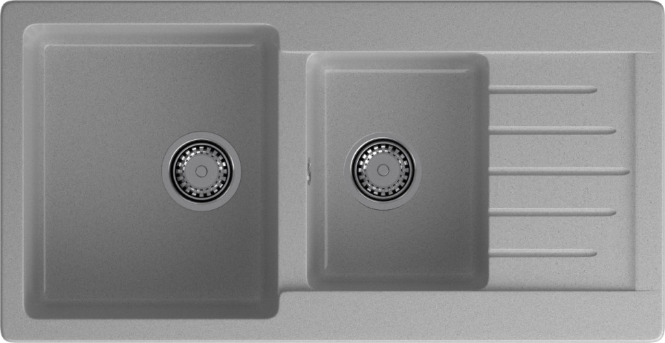 Кухонная мойка GranFest GF - P980KL серый