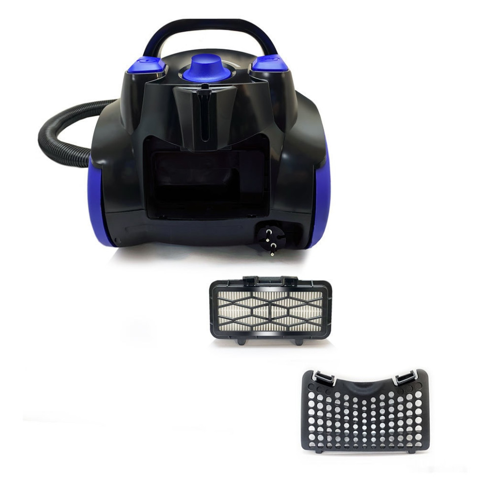 Пылесос Ginzzu VS437 (черный/синий) Пылесос Ginzzu VS437 (черный/синий)