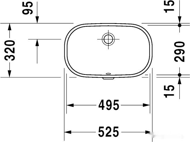 Умывальник Duravit D-Code 52.5x32 (0338490000) Умывальник Duravit D-Code 52.5x32 (0338490000)