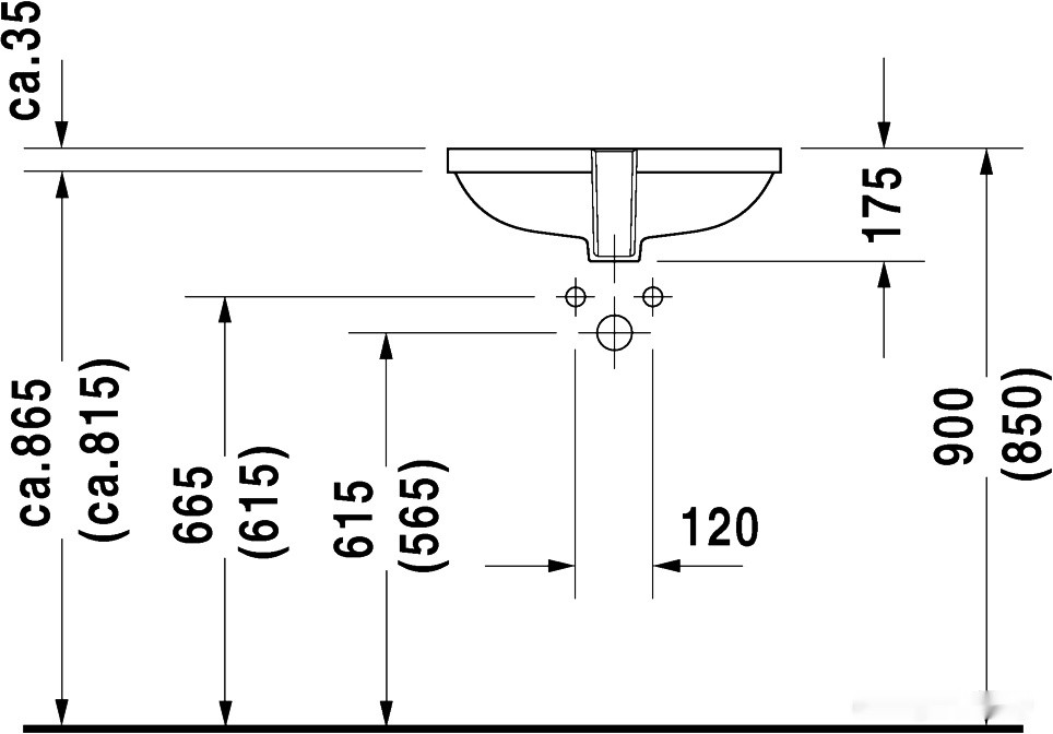 Умывальник Duravit D-Code 52.5x32 (0338490000) Умывальник Duravit D-Code 52.5x32 (0338490000)