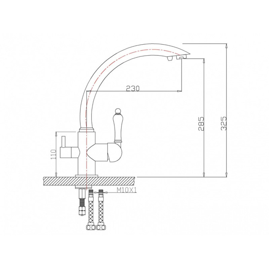 Смеситель Zorg ZR 314 YF-33 сатин