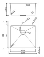 Кухонная мойка Roxen Snake 560220-50-BS