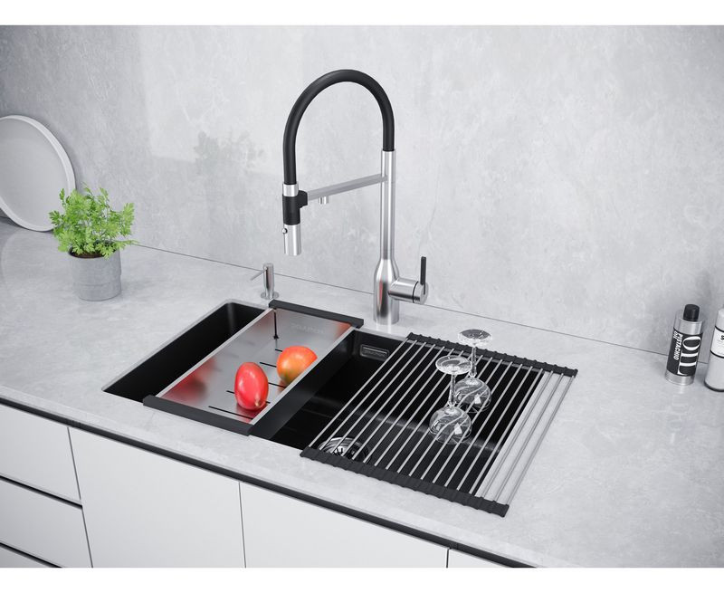 Кухонная мойка Paulmark Lumi LU74-BLM Кухонная мойка Paulmark Lumi LU74-BLM