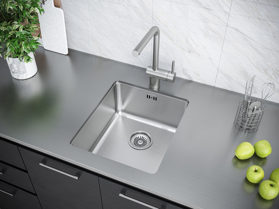 Кухонная мойка Paulmark Vista PM904438-BS Кухонная мойка Paulmark Vista PM904438-BS