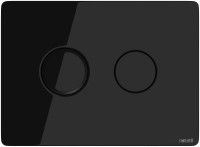 Панель смыва Cersanit Accento circle (черный глянцевый) BU-ACN-CIR-PN/Bl/Gl