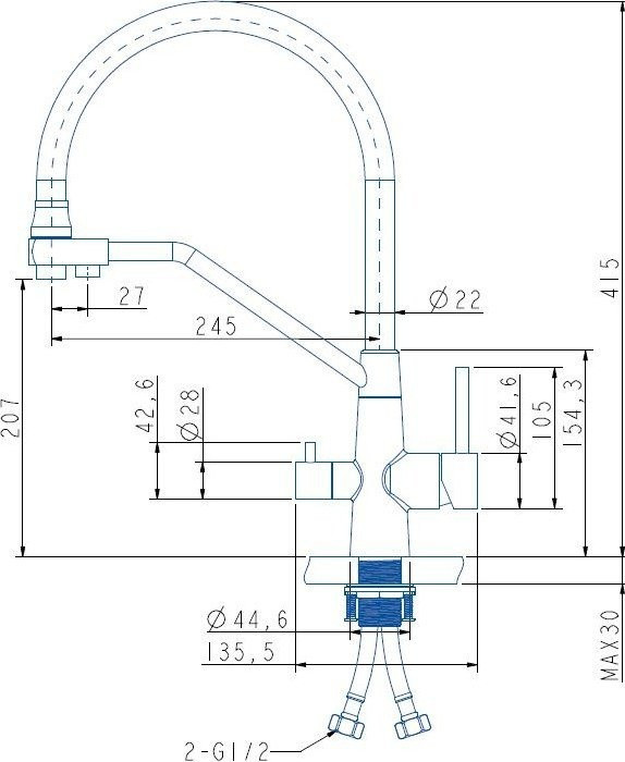 Смеситель ARFEKA Japeto (золотой PVD) Смеситель ARFEKA Japeto (золотой PVD)
