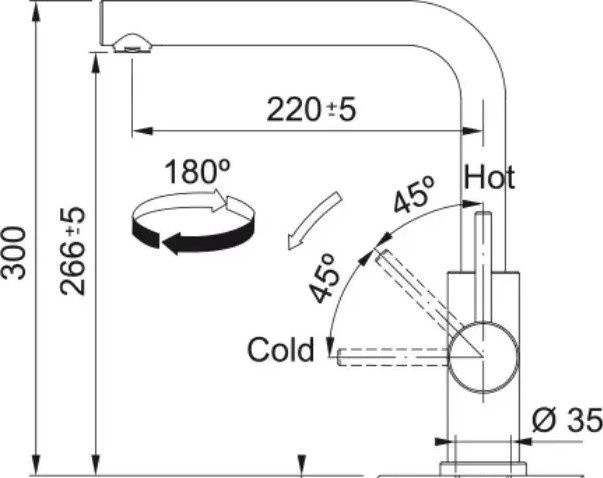 Смеситель Franke Smart Glenda 115.0706.985