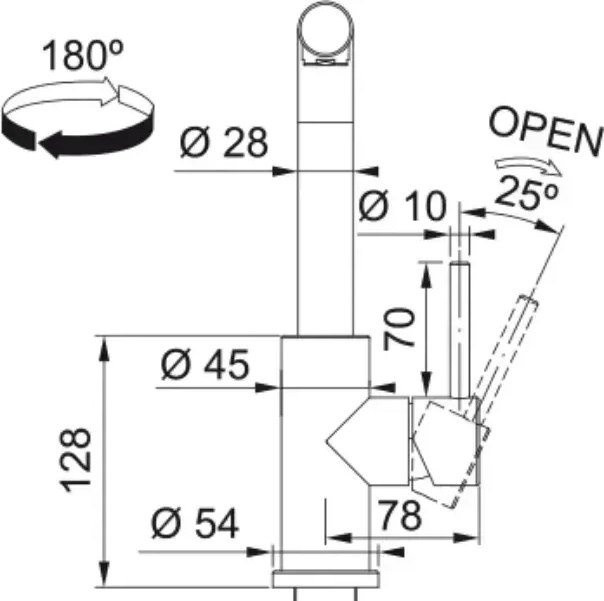Смеситель Franke Smart Glenda 115.0706.985