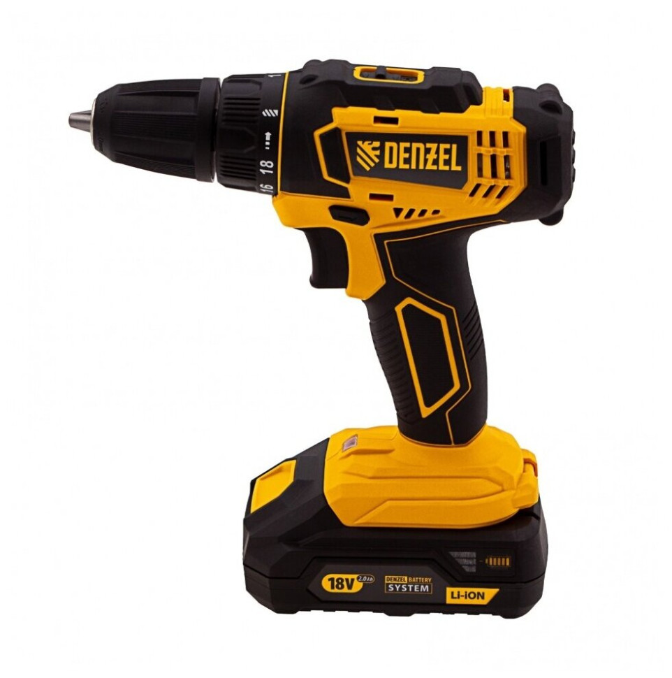 Дрель-шуруповерт Denzel CDL-18-01CB (с 1-м АКБ) Дрель-шуруповерт Denzel CDL-18-01CB (с 1-м АКБ)
