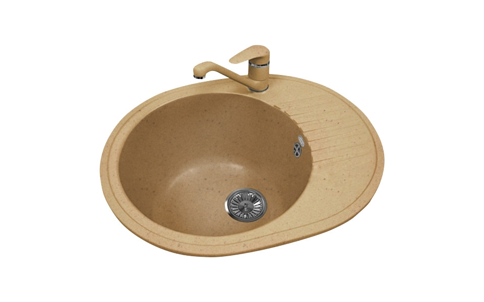 Кухонная мойка Polygran F-22 №27 бежевый