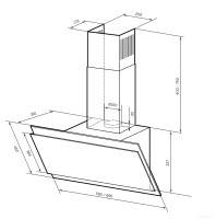 Вытяжка LEX Furia 600 (слоновая кость)