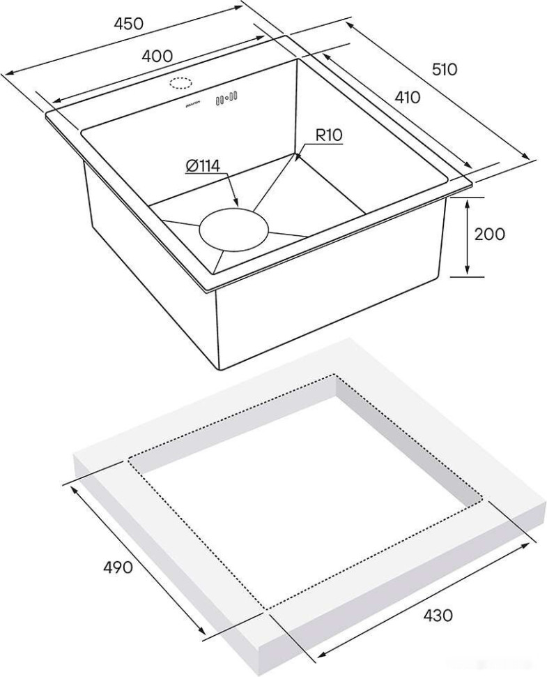 Кухонная мойка Paulmark PM214551-BG Кухонная мойка Paulmark PM214551-BG