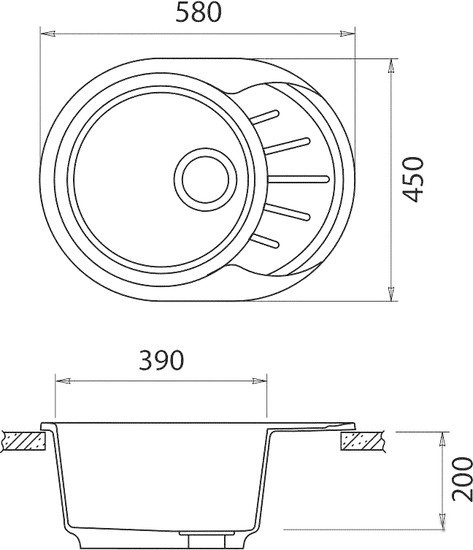 Кухонная мойка Gerhans A03 (Black) Кухонная мойка Gerhans A03 (Black)