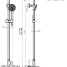 Душевая система Rubineta Olo BK + Ultra-10 SW DV3/4 BK 625123