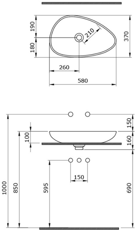 Умывальник Bocchi Etna 1114-001-0125 Умывальник Bocchi Etna 1114-001-0125