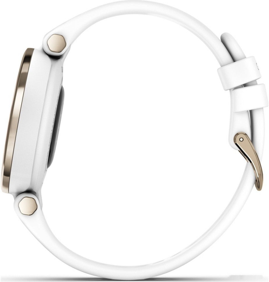 Умные часы Garmin Lily (кремово-золотистый/силиконовый ремешок)