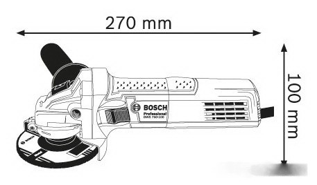 Шлифовальная машина Bosch GWS 750-125 Professional