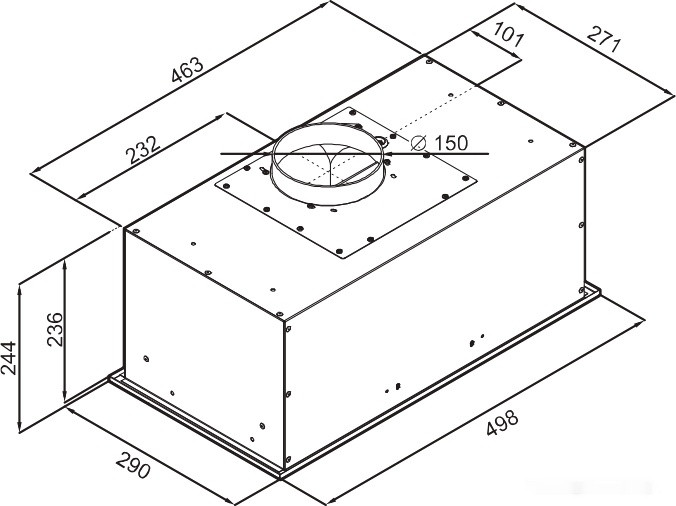 Вытяжка Maunfeld Crosby Power 50 (нержавеющая сталь)