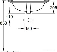 Умывальник Villeroy &amp; Boch O.novo 58x37 [41625001]