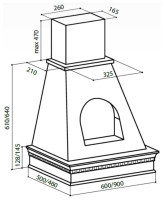 Вытяжка LEX ANCONA 900 White