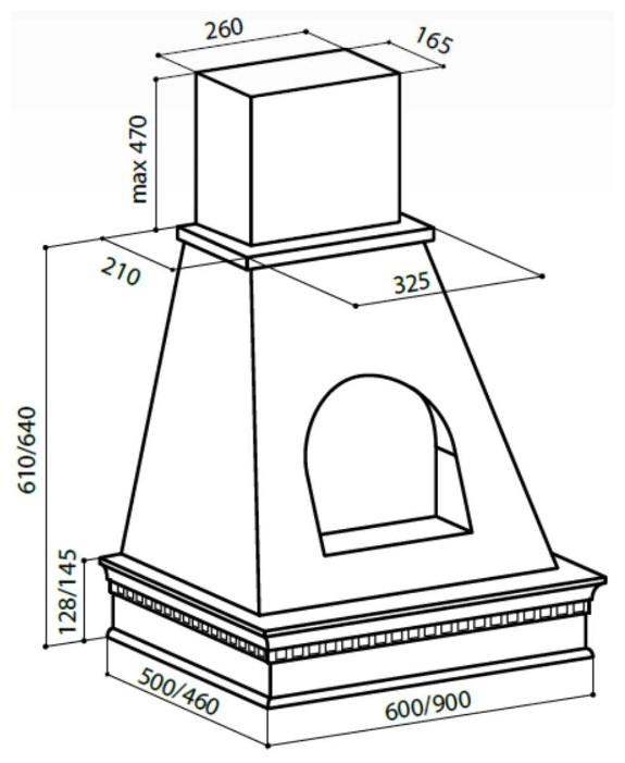 Вытяжка LEX ANCONA 900 White Вытяжка LEX ANCONA 900 White