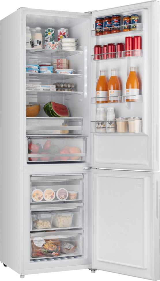 Холодильник Weissgauff WRK 2000 D Full NoFrost Inverter White Glass Холодильник Weissgauff WRK 2000 D Full NoFrost Inverter White Glass